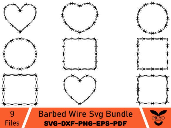 Barbed Wire SVG Bundle