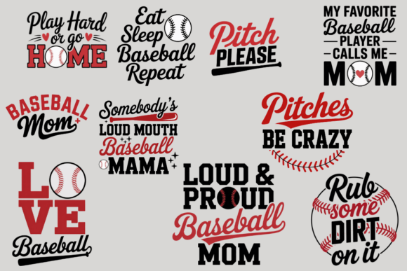 Baseball Player & Quotes SVG Set