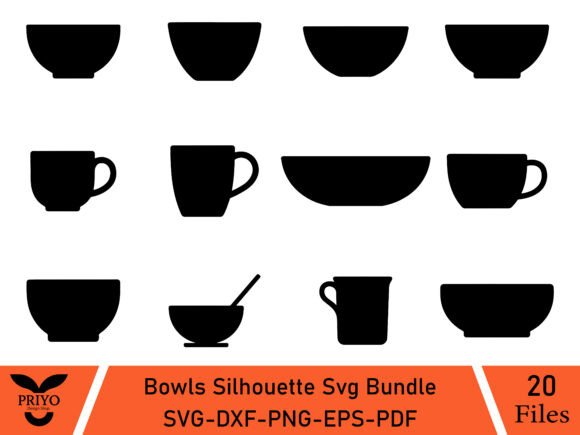 Bowl SVG Bundle: Soup Bowl SVG Bundle