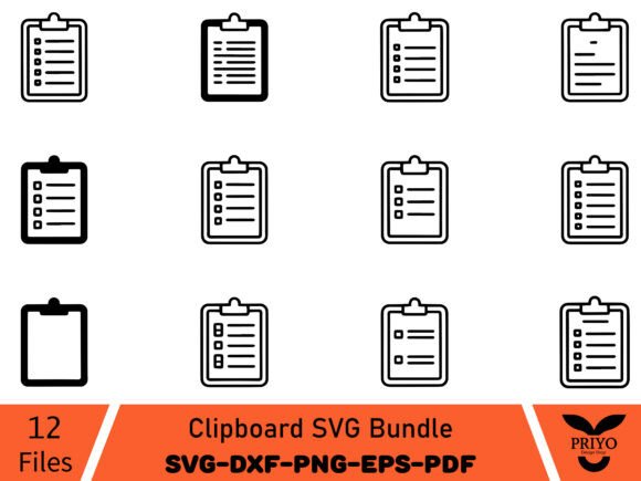 Clipboard SVG Bundle