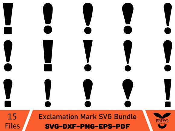 Exclamation Mark SVG Bundle