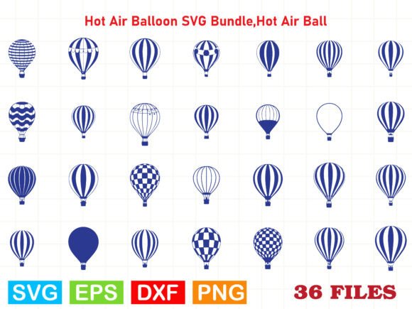 Hot Air Balloon SVG Bundle, Hot Air Ball