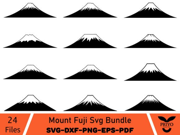 Mount Fuji SVG Bundle