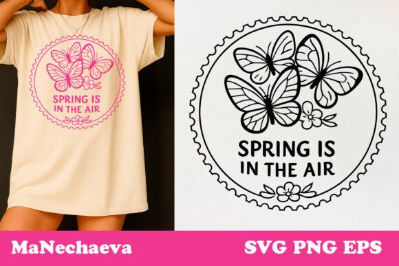 Spring Is in the Air Postal Stamp SVG