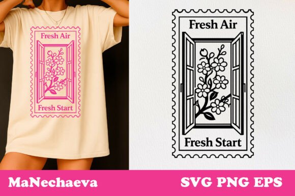 Spring Postal Stamp SVG Fresh Start