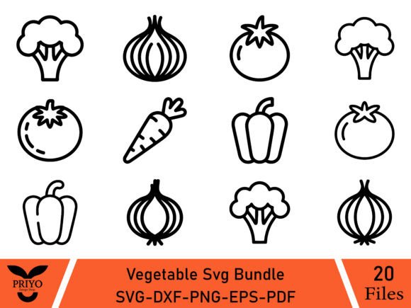 Vegetable SVG Bundle: Fresh, Friendly & Functional